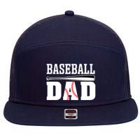 Baseball Dad Dad Baseball 7 Panel Mesh Trucker Snapback Hat