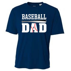 Baseball Dad Dad Baseball Cooling Performance Crew T-Shirt