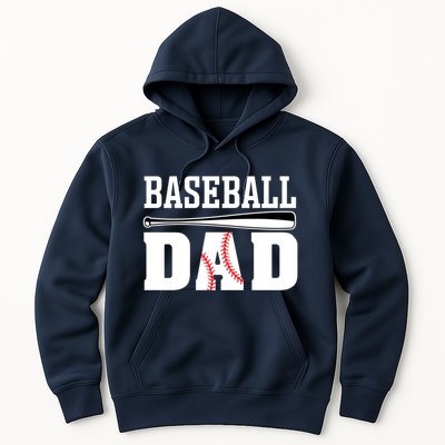 Baseball Dad Dad Baseball Hoodie