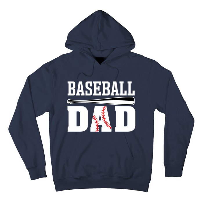 Baseball Dad Dad Baseball Hoodie