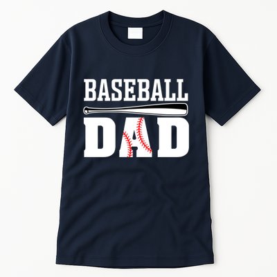 Baseball Dad Dad Baseball Tall T-Shirt