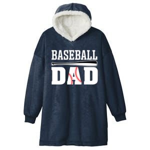 Baseball Dad Dad Baseball Hooded Wearable Blanket