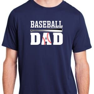 Baseball Dad Dad Baseball Adult ChromaSoft Performance T-Shirt