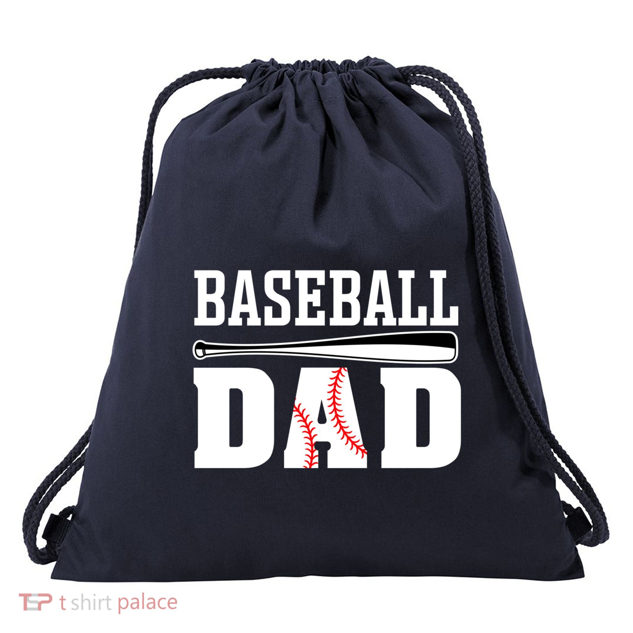 Baseball Dad Dad Baseball Drawstring Bag
