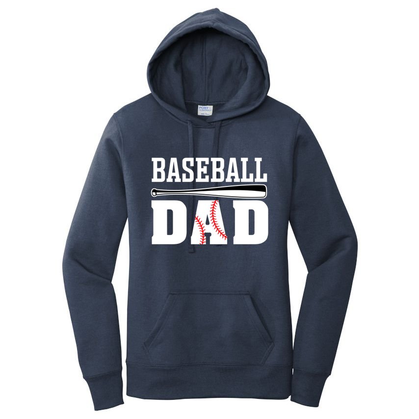 Baseball Dad Dad Baseball Women's Pullover Hoodie