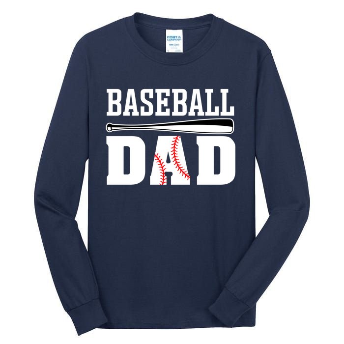 Baseball Dad Dad Baseball Tall Long Sleeve T-Shirt