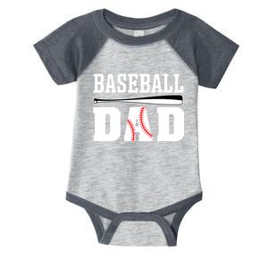 Baseball Dad Dad Baseball Infant Baby Jersey Bodysuit