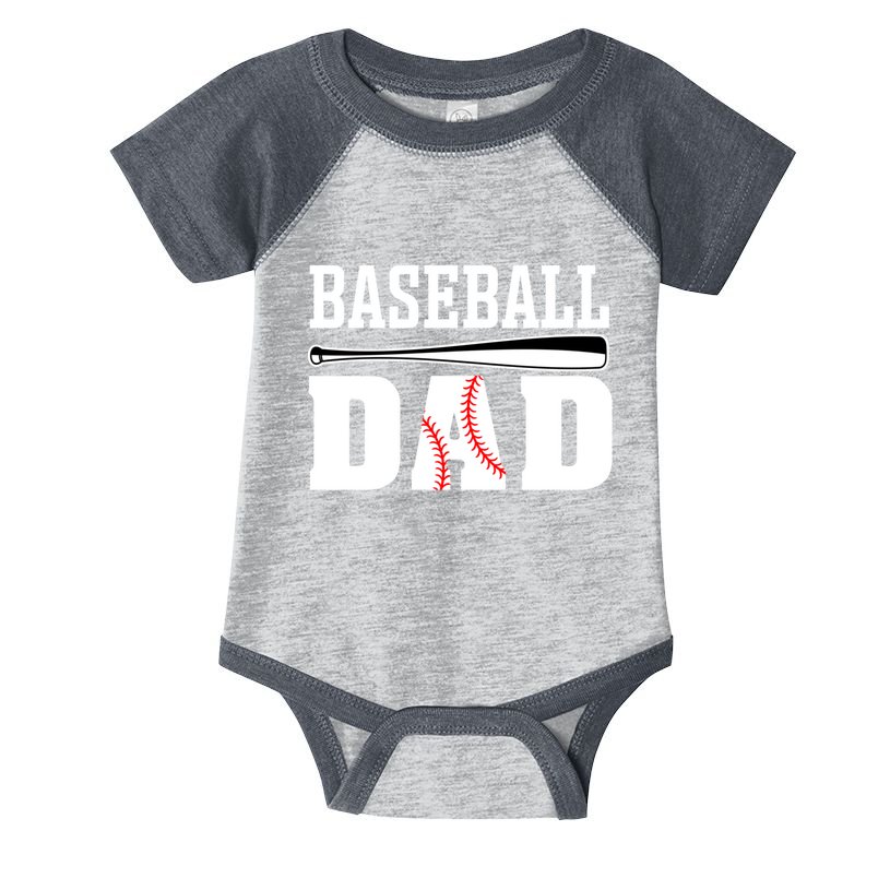 Baseball Dad Dad Baseball Infant Baby Jersey Bodysuit