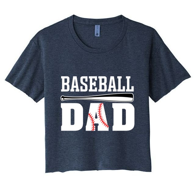 Baseball Dad Dad Baseball Crop Top