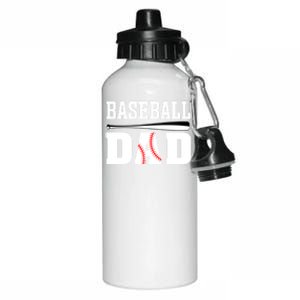 Baseball Dad Dad Baseball Aluminum Water Bottle