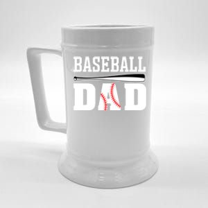 Baseball Dad Dad Baseball Beer Stein