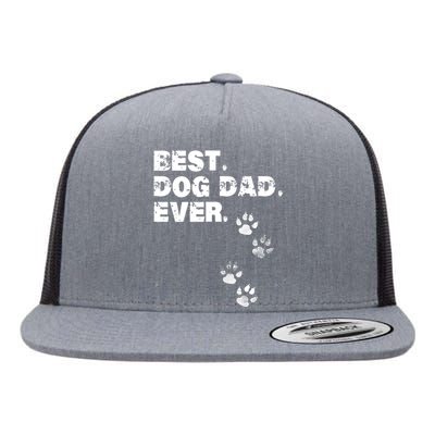 Best Dog Dad Ever Flat Bill Trucker Hat