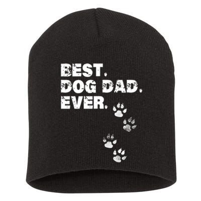 Best Dog Dad Ever Short Acrylic Beanie