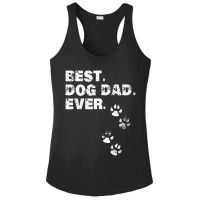Best Dog Dad Ever Gift For Fathers Day Ladies PosiCharge Competitor Racerback Tank