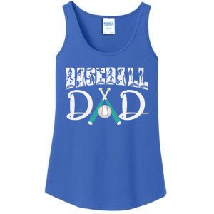 Baseball Dad Design For Father's Day Funny Gift Dad Baseball Cool Gift Ladies Essential Tank