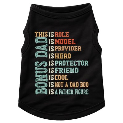 Bonus Dad Definition Is Not A Dad Bod ItS A Father Figure Great Gift Doggie Tank