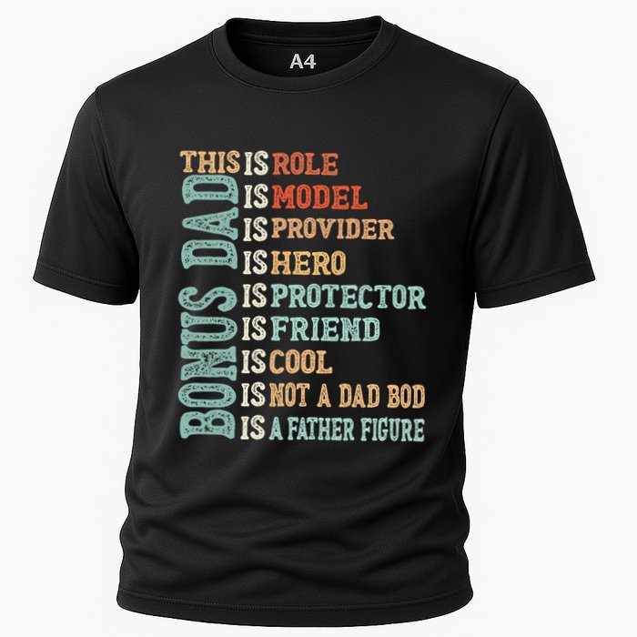Bonus Dad Definition Is Not A Dad Bod ItS A Father Figure Great Gift Cooling Performance Crew T-Shirt