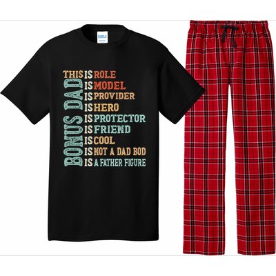 Bonus Dad Definition Is Not A Dad Bod ItS A Father Figure Great Gift Pajama Set