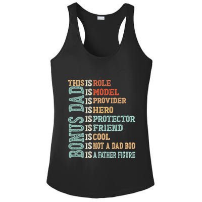 Bonus Dad Definition Is Not A Dad Bod ItS A Father Figure Great Gift Ladies PosiCharge Competitor Racerback Tank