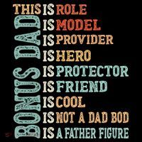 Bonus Dad Definition Is Not A Dad Bod ItS A Father Figure Great Gift Youth Performance Sprint T-Shirt