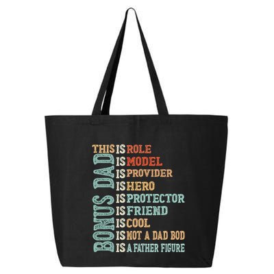 Bonus Dad Definition Is Not A Dad Bod ItS A Father Figure Great Gift 25L Jumbo Tote