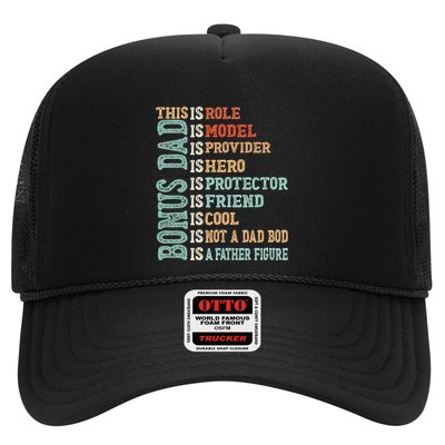 Bonus Dad Definition Is Not A Dad Bod ItS A Father Figure Great Gift Trucker Hat