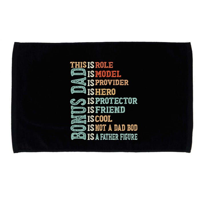 Bonus Dad Definition Is Not A Dad Bod ItS A Father Figure Great Gift Microfiber Hand Towel