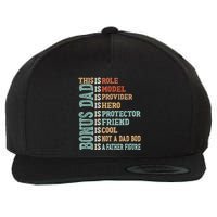 Bonus Dad Definition Is Not A Dad Bod ItS A Father Figure Great Gift Wool Snapback Cap