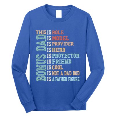 Bonus Dad Definition Is Not A Dad Bod ItS A Father Figure Great Gift Long Sleeve Shirt