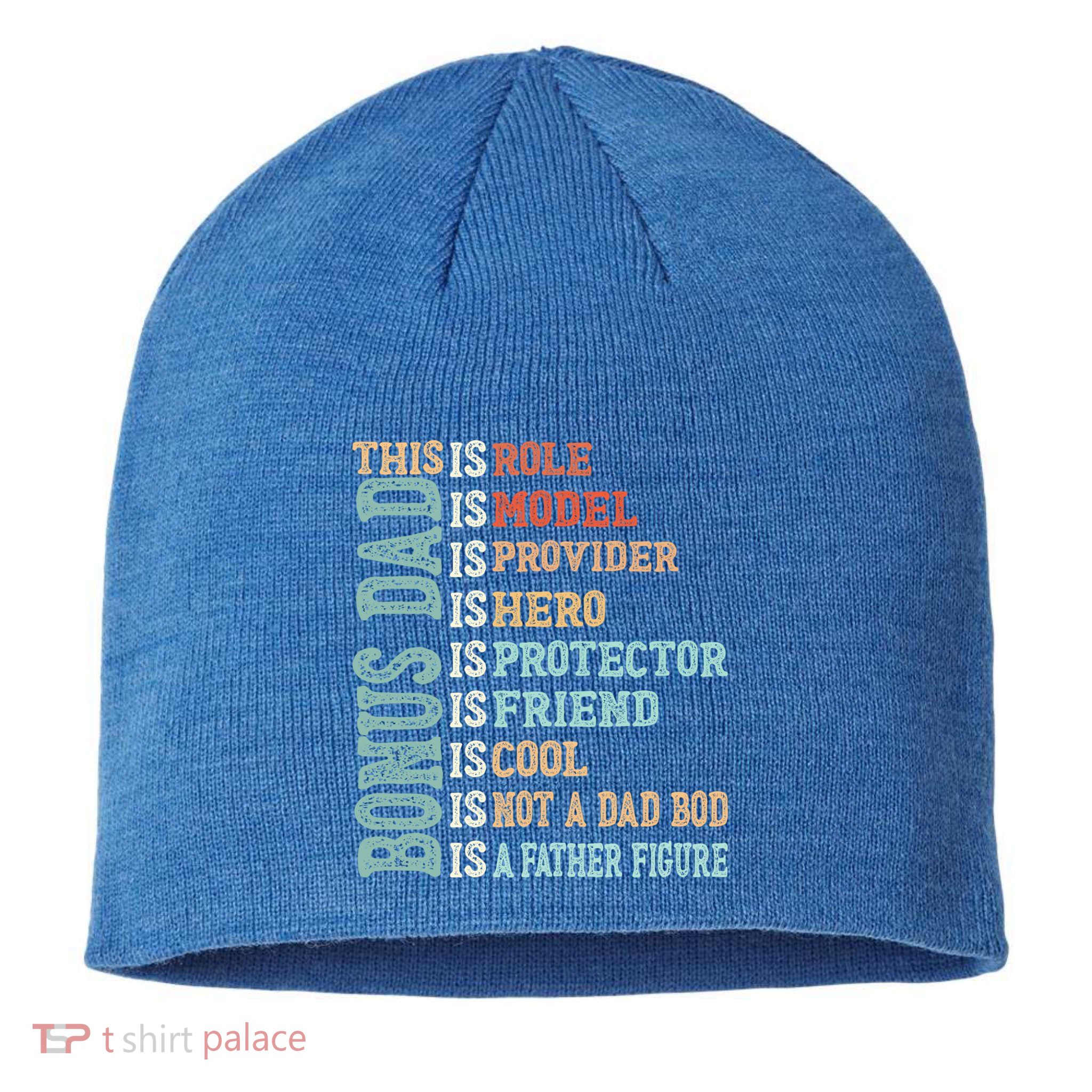 Bonus Dad Definition Is Not A Dad Bod ItS A Father Figure Great Gift Sustainable Beanie