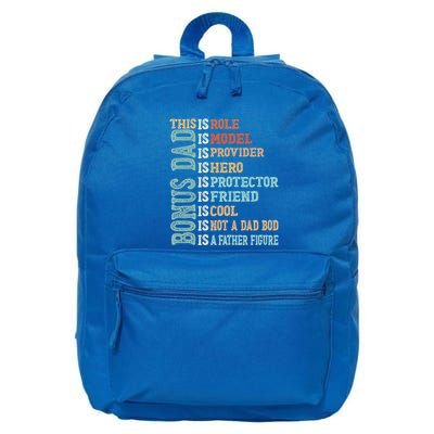 Bonus Dad Definition Is Not A Dad Bod ItS A Father Figure Great Gift 16 in Basic Backpack