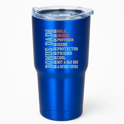 Bonus Dad Definition Is Not A Dad Bod ItS A Father Figure Great Gift Tumbler