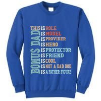 Bonus Dad Definition Is Not A Dad Bod ItS A Father Figure Great Gift Tall Sweatshirt