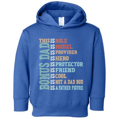 Bonus Dad Definition Is Not A Dad Bod ItS A Father Figure Great Gift Toddler Hoodie