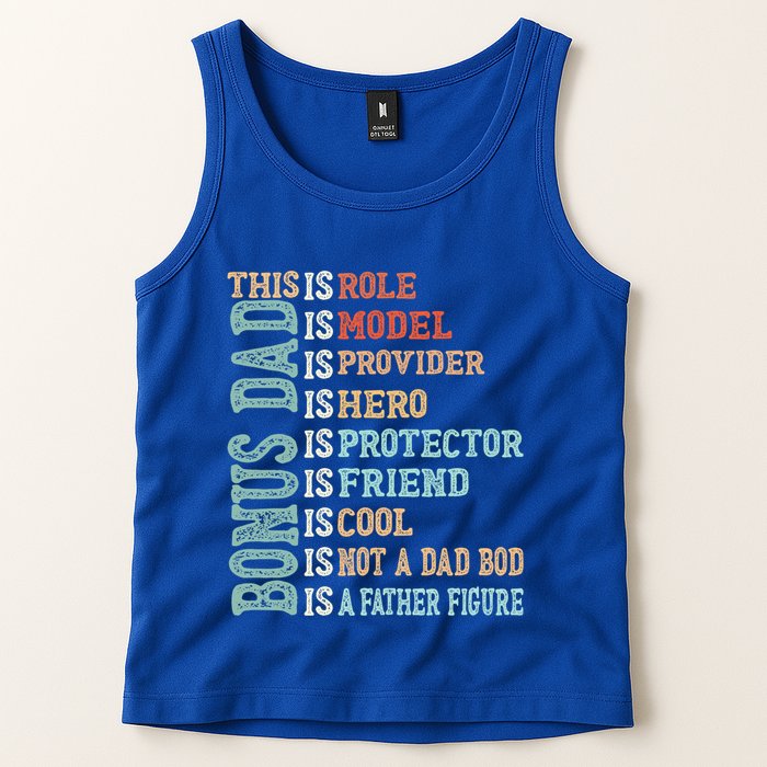 Bonus Dad Definition Is Not A Dad Bod ItS A Father Figure Great Gift Tank Top