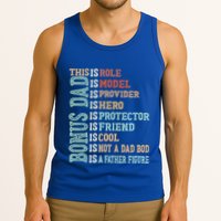 Bonus Dad Definition Is Not A Dad Bod ItS A Father Figure Great Gift Tank Top