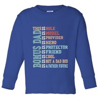 Bonus Dad Definition Is Not A Dad Bod ItS A Father Figure Great Gift Toddler Long Sleeve Shirt