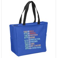 Bonus Dad Definition Is Not A Dad Bod ItS A Father Figure Great Gift Zip Tote Bag