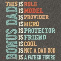 Bonus Dad Definition Is Not A Dad Bod ItS A Father Figure Great Gift Cotton Canvas Backpack