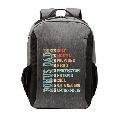 Bonus Dad Definition Is Not A Dad Bod ItS A Father Figure Great Gift Vector Backpack