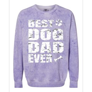 Best Dog Dad Ever Colorblast Crewneck Sweatshirt