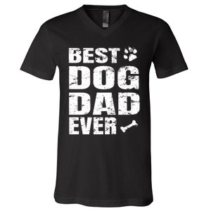 Best Dog Dad Ever V-Neck T-Shirt