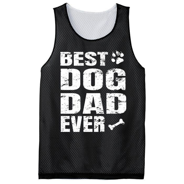 Best Dog Dad Ever Mesh Reversible Basketball Jersey Tank