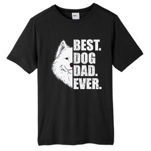 Best Dog Dad Ever Samoyed Dad Fathers Day Gift Tall Fusion ChromaSoft Performance T-Shirt