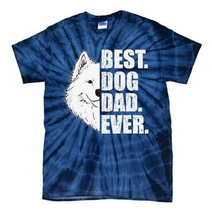 Best Dog Dad Ever Samoyed Dad Fathers Day Gift Tie-Dye T-Shirt