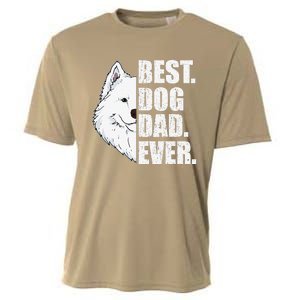 Best Dog Dad Ever Samoyed Dad Fathers Day Gift Cooling Performance Crew T-Shirt