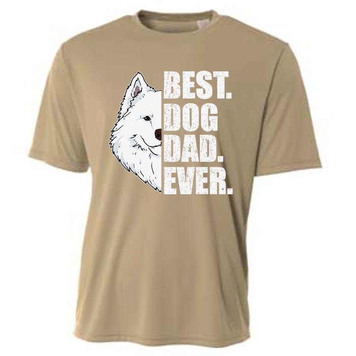 Best Dog Dad Ever Samoyed Dad Fathers Day Gift Cooling Performance Crew T-Shirt