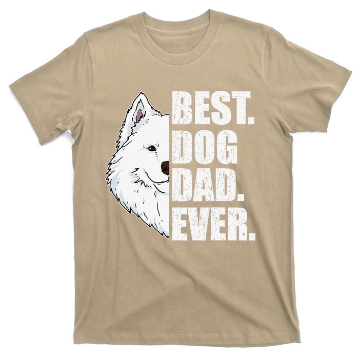 Best Dog Dad Ever Samoyed Dad Fathers Day Gift T-Shirt