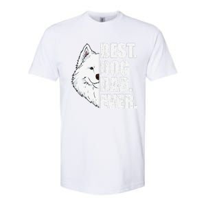 Best Dog Dad Ever Samoyed Dad Fathers Day Gift Softstyle CVC T-Shirt