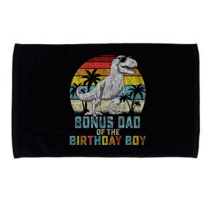 Bonus Dad Dinosaur Of The Birthday Matching Family Microfiber Hand Towel